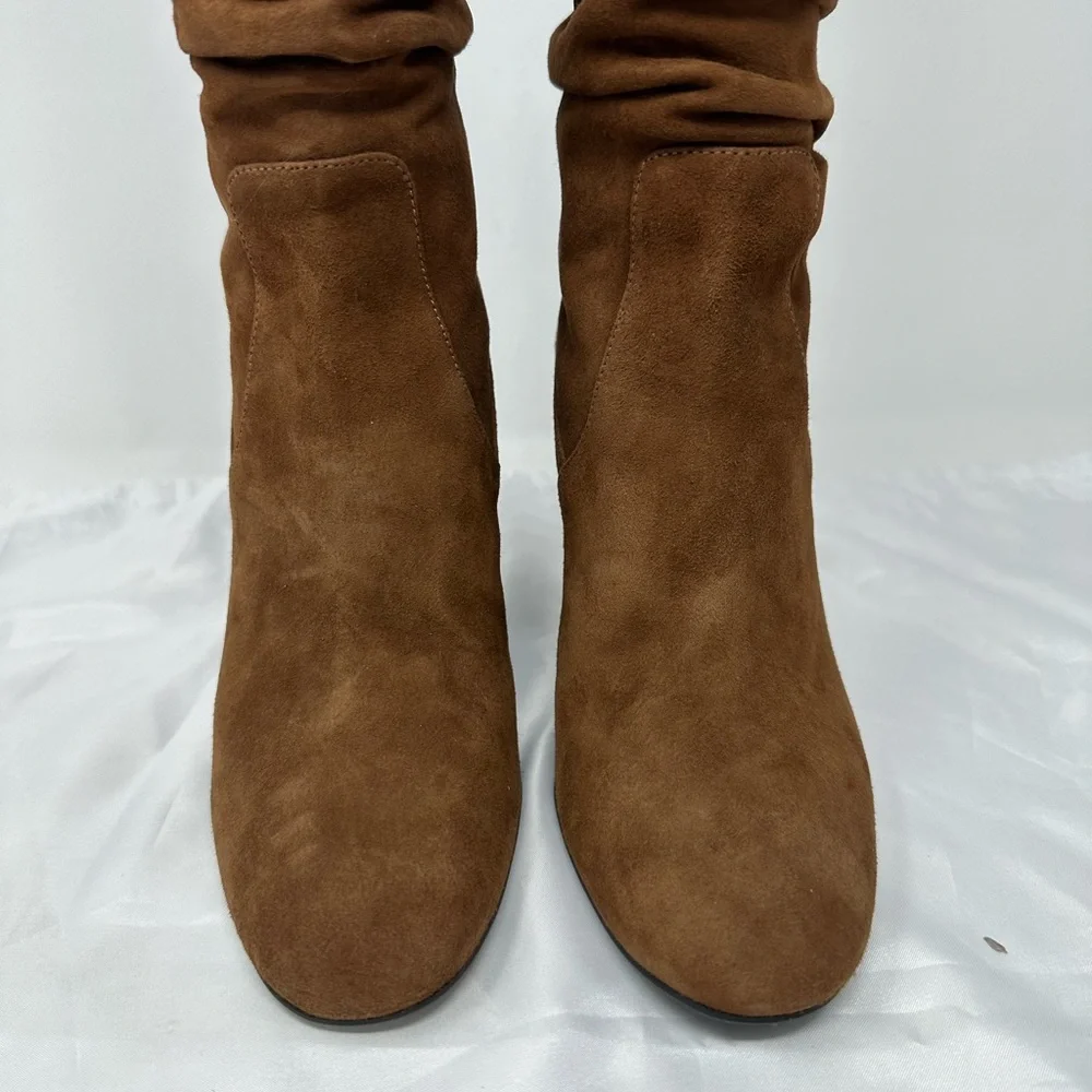 Coach Graham Slouchy Tall Boot Knee High Suede Boot MSRP $450 Sz 5.5B Brown - Picture 5 of 6